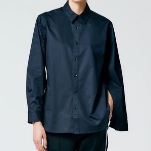 Tibi Eco Poplin Shirt with Inseam Vent NWT Size Large